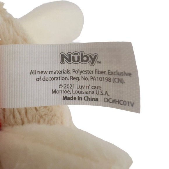 Nuby Snuggleez Pacifier Holder‎ 6.5” Llama Plush Tan Stuffed Toy Replacement - Picture 5 of 11